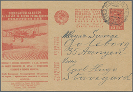 Sowjetunion - Ganzsachen: 1932/1934, Two Different Pictorial Stat. Postcards Incl. Red Army Guardsma - Zonder Classificatie