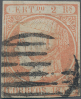 Spanien: 1852, 2r. Pale Orange, Fresh Colour And Close To Full Margins, Clearly Oblit. By Circular B - Usados