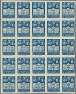 Spanien - Zwangszuschlagsmarken Für Barcelona: 1942, Town Hall Of Barcelona 5c. Blue In Five IMPERFO - Tasse Di Guerra