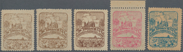 Spanien - Asturien: 1936, 'Conselo Do ASTURIAS Y LEON' 5c. Sailing Ship (Santa Maria?) And Tobacco P - Asturias & Leon