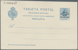 Spanien - Ganzsachen: 1924. Lot Of 4 Postcards Alfonso XIII Medallón "Zona De Protectorado Espanol E - 1850-1931