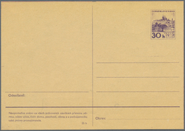 Tschechoslowakei - Ganzsachen: 1968, 30 H 'Castle Of Bratislava' Postal Stationery Card, PROOF In Da - Postcards