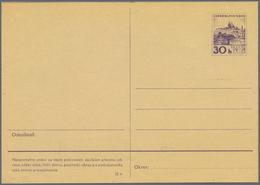 Tschechoslowakei - Ganzsachen: 1968, 30 H 'Castle Of Bratislava' Postal Stationery Card, PROOF In Da - Postales