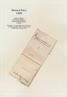 Türkei - Vorphilatelie: 1480, Folded Merchant Envelope From Bursa To Pera, Message "merchant Andrea - ...-1858 Voorfilatelie