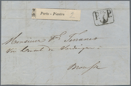 Türkei: 1859 Front Part Of Invoice Sent From Constantinople To Brousse (Bursa) C/o The Consul Of Sar - Covers & Documents
