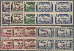 Türkei - Alexandrette: 1938, Syria Airmail Issue With Red Or Black Opt. 'SANDJAK / D'ALEXANDRETTE' C - Unused Stamps