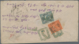 Türkei - Stempel: 1876 Native Cover Franked By Turkish 1868-1870 2ghr. And 5ghr. Used In Van, One St - Autres & Non Classés