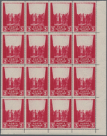 Vatikan: 1945, Relief Organisation For The Victims Of War 3l. Dark Carmine With MISSING BACKGROUND I - Unused Stamps