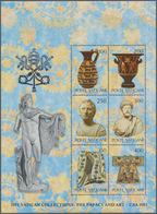 Vatikan: 1983, Exhibition Of Vatican Art In USA Miniature Sheet With Part Of SILVER OMITTED (Country - Neufs