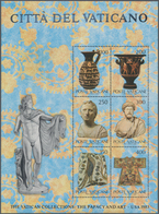 Vatikan: 1983, Exhibition Of Vatican Art In USA Miniature Sheet With Part Of SILVER OMITTED (Coat Of - Neufs
