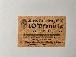 Allemagne Notgeld Erkelenz 10 Pfennig - Collections