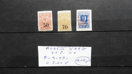 Russie & URSS > Russie D'Europe > Russie D'Asie :  3 Timbres Neufs Charnière Surchargés - Otros & Sin Clasificación