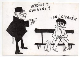 Humour---illustrateur  ????  --- Histoire De Tréma !!! ---Héro... Coca...    NON  Citroen (gendarme , Sdf ) - Humor
