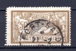 1902 PORT SAID 50C. DEFINITIVE MICHEL: 29 USED - Used Stamps