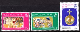 HONG KONG - 1977 SILVER JUBILEE SET (3V) FINE MNH ** SG 361-363 - Nuovi