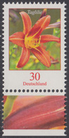 !a! GERMANY 2020 Mi. 3509 MNH SINGLE W/ Bottom Margin (b) - Flowers: Daylily - Unused Stamps