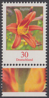 !a! GERMANY 2020 Mi. 3509 MNH SINGLE W/ Bottom Margin (a) - Flowers: Daylily - Ongebruikt