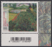 !a! GERMANY 2020 Mi. 3512 MNH SINGLE From Lower Right Corner - Vincent Van Gogh: Poppy Field - Nuevos