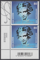 !a! GERMANY 2020 Mi. 3513 MNH Vert.PAIR From Lower Left Corner - Ludwig Van Beethoven - Ungebraucht