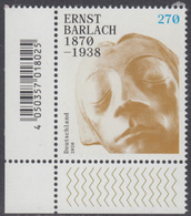 !a! GERMANY 2020 Mi. 3514 MNH SINGLE From Lower Left Corner - Ernst Barlach - Unused Stamps