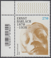 !a! GERMANY 2020 Mi. 3514 MNH SINGLE From Upper Left Corner - Ernst Barlach - Unused Stamps