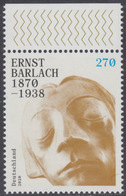 !a! GERMANY 2020 Mi. 3514 MNH SINGLE W/ Top Margin - Ernst Barlach - Nuevos