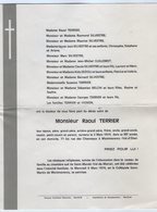 VP16.751 - MONTMORENCY X SAINT - MANDE 1974 - Faire - Part De Décès De Mr Raoul TERRIER - Hochzeit