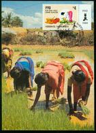 Mk UN Vienna Maximum Card 1988 MiNr 79 | International Fund For Agricultural Development "For A World Without Hunger" - Maximum Cards