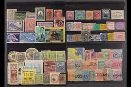 WORLDWIDE PHILATELIC CURIOSITIES ON STOCKCARDS A Fascinating And Valuable Hoard Randomly Displayed On About 50 Stockcard - Altri & Non Classificati