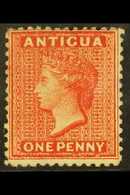 1872 1d Scarlet, Watermark Crown CC, Perf 12½, SG 14, Mint With Large Part Original Gum. For More Images, Please Visit H - Other & Unclassified