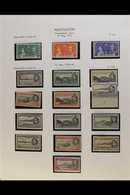 1937-1949 COMPLETE FINE MINT COLLECTION In Hingeless Mounts On Leaves, All Different, COMPLETE For The Period, Inc 1938- - Ascensione