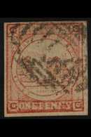 NEW SOUTH WALES 1850 1d Reddish Rose Sydney View Plate I, SG 3, Used, 4 Good To Large Margins, Small Crease Not Detracti - Altri & Non Classificati