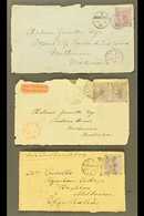 VICTORIA INWARD MAIL. 1863, 1864 & 1871 Cover Fronts With Some Faults, Sent From GB To Melbourne Bearing Various 6d Valu - Sonstige & Ohne Zuordnung