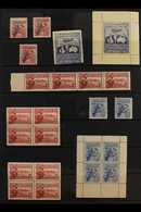 1913-36 MINT & NHM KGV COMMEMORATIVES COLLECTION A Comprehensive Commemoratives Collection With Many Imprint Blocks, Pla - Other & Unclassified