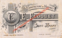 Manufacture De Voitures E. Floquet - Saint-Amand Cher - 21x13cm - Automobile