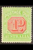 POSTAGE DUE 1913-23 1d Rosine & Bright Apple Green P14, SG D80, Very Fine Mint For More Images, Please Visit Http://www. - Other & Unclassified