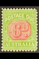 POSTAGE DUES 1931 6d Carmine And Yellow Green, Perf 11, SG D110, Very Fine Mint. For More Images, Please Visit Http://ww - Other & Unclassified