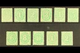 POSTAGE DUES 1902-04 Complete Set To 2s, Perf 11½, 12, Compound With 11, SG D22.32, Fine To Very Fine Mint. (11 Stamps)  - Sonstige & Ohne Zuordnung