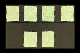 POSTAGE DUES 1906 Complete Set To 6d Green, Wmk Crown Over Single Line A, SG D45/50, Very Fine Mint (6d No Gum) (6 Stamp - Sonstige & Ohne Zuordnung