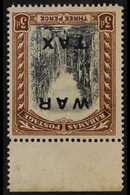 1919 (July) 3d Black & Brown "WAR TAX" Overprint With WATERMARK INVERTED AND REVERSED Variety, SG 105y, Never Hinged Min - Other & Unclassified