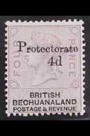 1888 (AUG) 4d On 4d Lilac And Black With "Protectorate" Overprint, SG 44, Fine Mint. For More Images, Please Visit Http: - Other & Unclassified