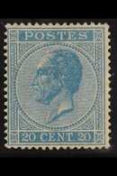 1865-66 20c Blue Perf 15 (SG 35, Michel 15 D, COB 18A), Fine Mint With Good Colour. For More Images, Please Visit Http:/ - Autres & Non Classés