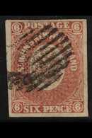 1862 6d Rose Lake, SG 20, Very Fine Used With Good To Large Margins All Round & Neat, Barred Cancellation. For More Imag - Andere & Zonder Classificatie