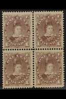 1880 - 82 1c Dull Grey Brown, KEVII, SG 44, Fine Mint Block Of 4, Large Part Og. For More Images, Please Visit Http://ww - Altri & Non Classificati