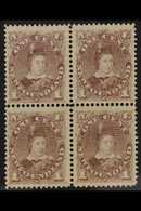 1880 - 82 1c Dull Grey Brown, KEVII, SG 44, Fine Mint Block Of 4, Large Part Og. For More Images, Please Visit Http://ww - Other & Unclassified