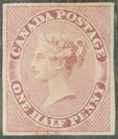 1852-57 ½d Deep Rose Machine-made Paper, SG 17, Mint, Four Margins, Small Repair At Foot, Very Fresh, Cat £1,000. For Mo - Autres & Non Classés