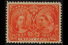 1897 20c Vermilion "Jubilee", SG 133, Very Fine Mint. For More Images, Please Visit Http://www.sandafayre.com/itemdetail - Other & Unclassified