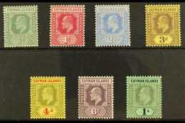 1907-08 Watermark MCA Set Complete To 1s, SG 25/31, Very Fine Mint. (7 Stamps) For More Images, Please Visit Http://www. - Kaimaninseln