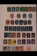 1857 TO 1935 WONDERFUL OLDE TYME STAMP HOARDERS COLLECTION Of Both Mint And Used Stamps Untidily Arranged On Ancient Hom - Ceilán (...-1947)