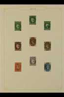 1857-1867 CHALON TYPES. USED COLLECTION On Leaves, Includes 1857-59 2d (x3, Two With 4 Margins), 6d (3 Margins), 8d (re- - Ceilán (...-1947)